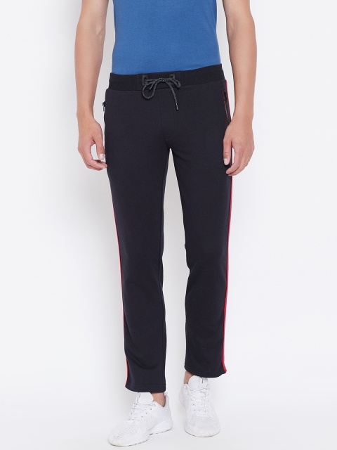 

Monte Carlo Men Navy Blue Solid Gym Track Pants