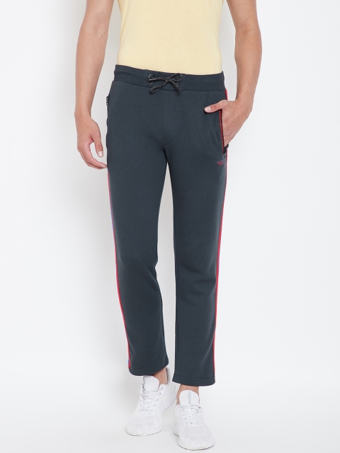 

Monte Carlo Men Charcoal Grey Solid Track Pants