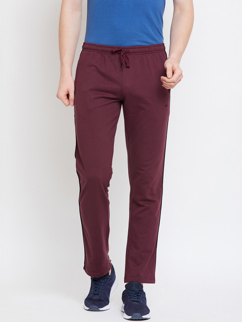 

Monte Carlo Men Burgundy Solid Track Pants