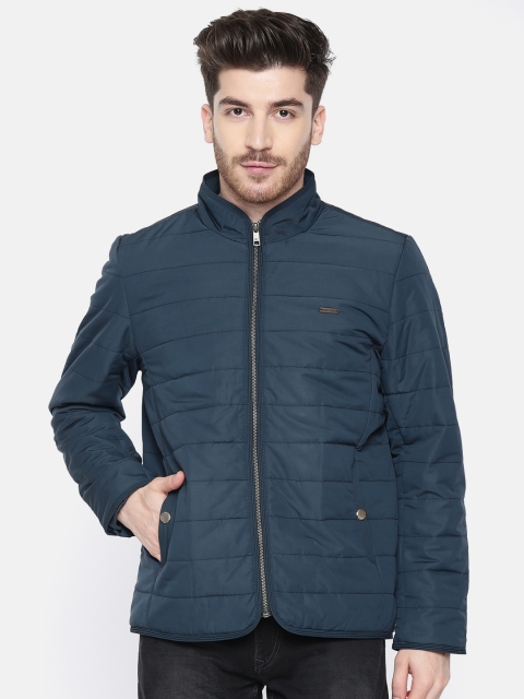 

Monte Carlo Men Blue Solid Quilted Jacket