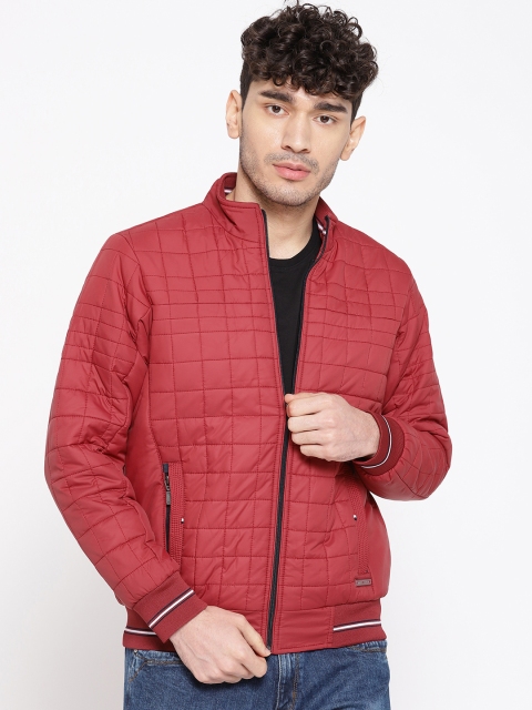 

Monte Carlo Men Red Solid Hooded Quilted Jacket