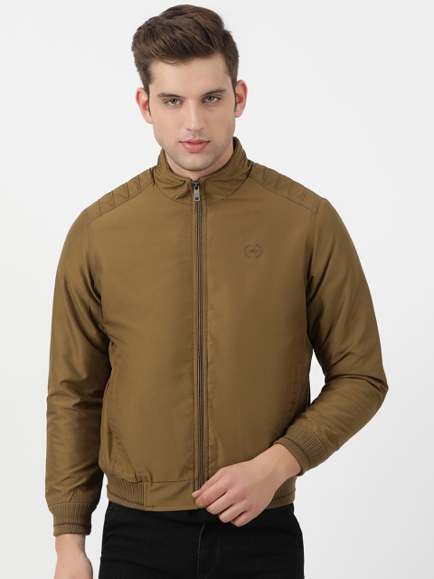 

Monte Carlo Men Khaki Solid Bomber Jacket