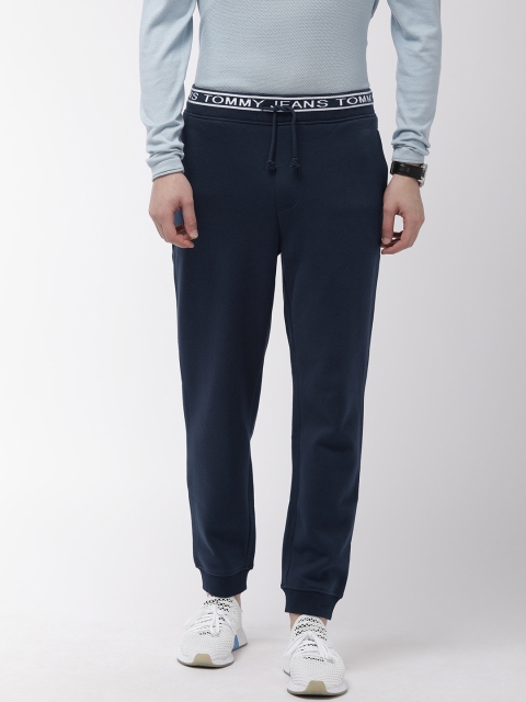 

Tommy Hilfiger Men Navy Blue Solid Joggers