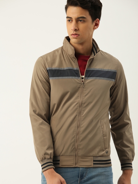 

Allen Solly Sport Wimbledon Men Khaki Solid Bomber Jacket