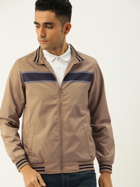 

Allen Solly Sport Wimbledon Men Brown Solid Bomber Jacket