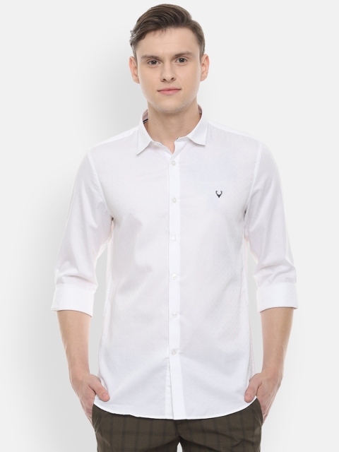 

Allen Solly Sport Men White Slim Fit Self Design Casual Shirt