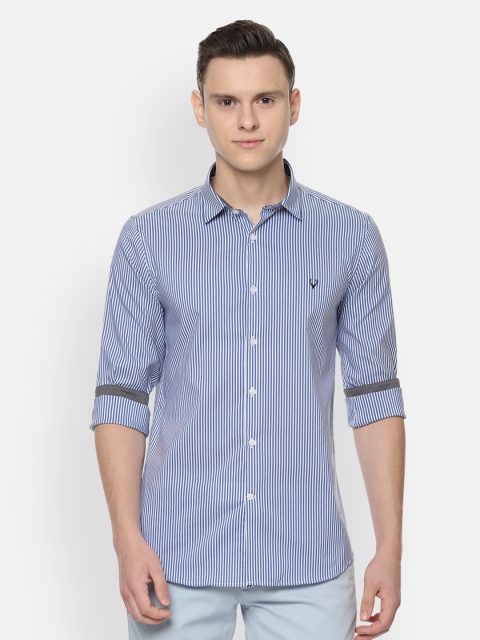 

Allen Solly Sport Men Blue Slim Fit Striped Casual Shirt