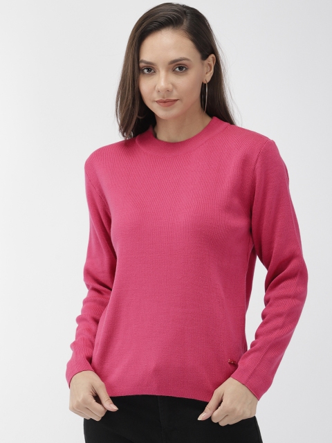 

Park Avenue Women Pink Solid Sweater