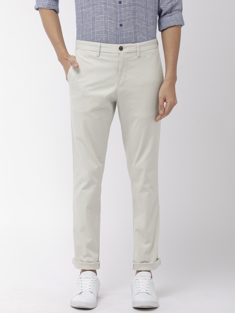 

Tommy Hilfiger Men Grey Slim Fit Self Design Chinos