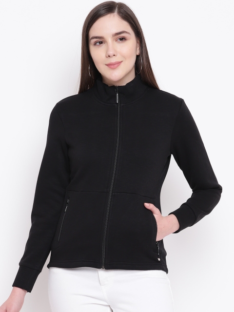 

Monte Carlo Women Black Solid Sweatshirt