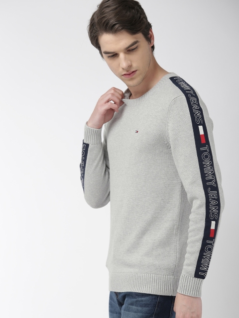 

Tommy Hilfiger Men Grey Solid Sweater