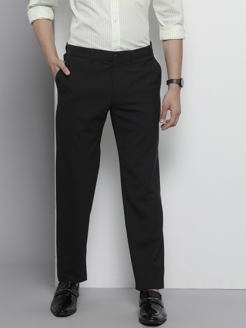 

Tommy Hilfiger Men Black Tapered Fit Trousers