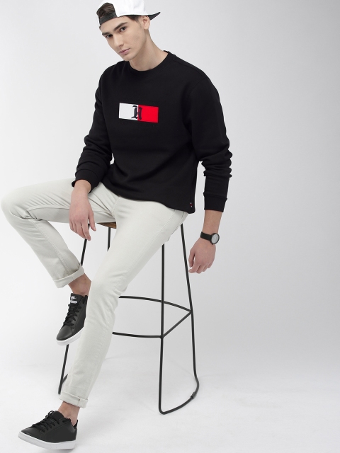 

Tommy Hilfiger X Lewis Hamilton Men Black Solid Sweatshirt