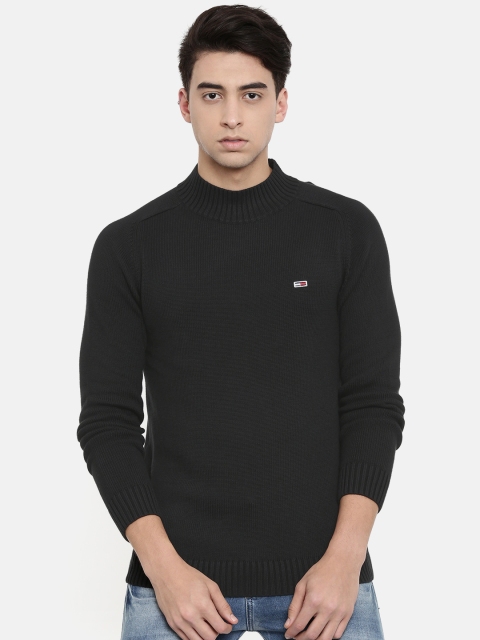

Tommy Hilfiger Men Black Solid Sweater