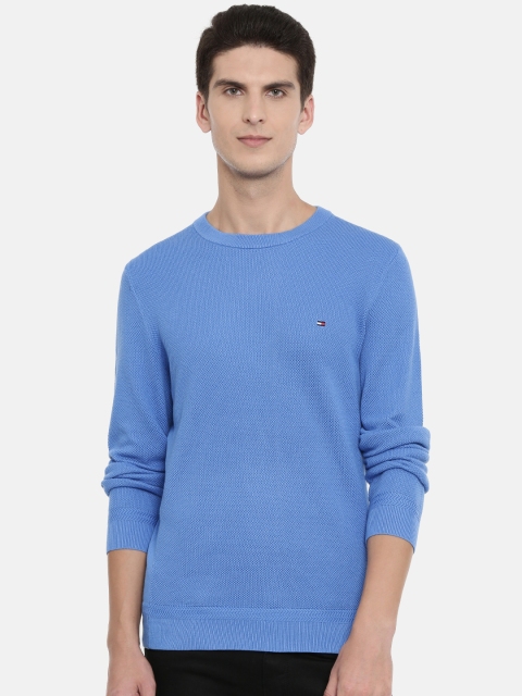 

Tommy Hilfiger Men Blue Solid Sweater