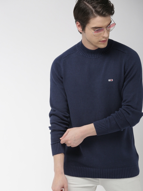 

Tommy Hilfiger Men Blue Solid Sweater