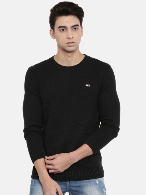 

Tommy Hilfiger Men Navy Blue Solid Sweater