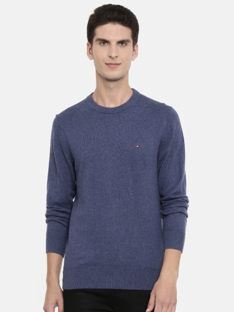 

Tommy Hilfiger Men Blue Solid Sweater