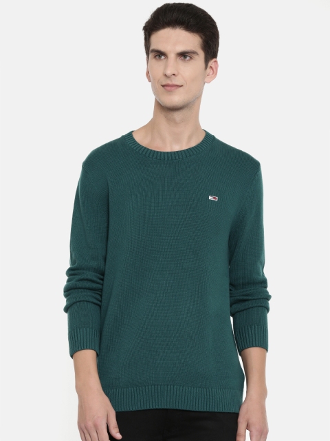 

Tommy Hilfiger Men Green Solid Sweater