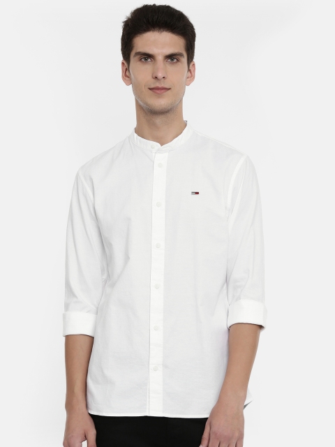 

Tommy Hilfiger Men White Regular Fit Solid Casual Shirt