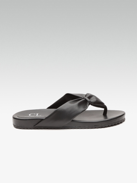 

Carlton London Women Black Solid Open Toe Flats
