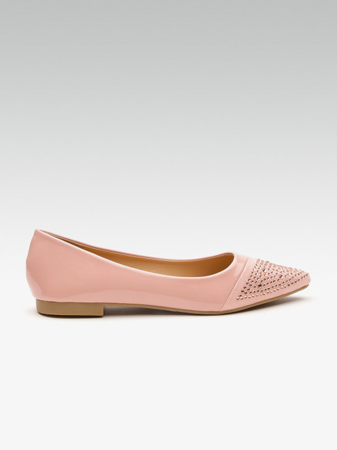 

Carlton London Women Pink Embellished Ballerinas