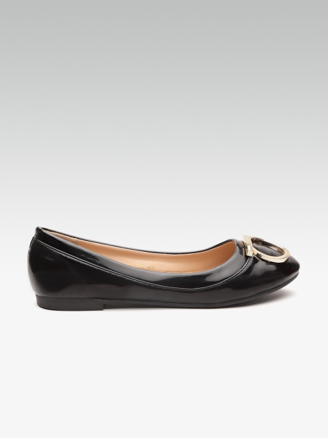 

Carlton London Women Black Solid Ballerinas