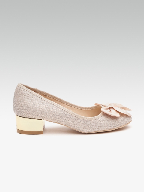 

Carlton London Women Gold-Toned Solid Pumps