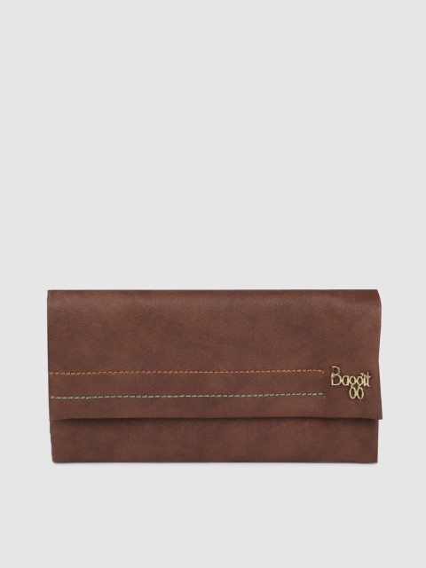 

Baggit Women Brown Textured CINEPOLIS TANGIE Three Fold Wallet