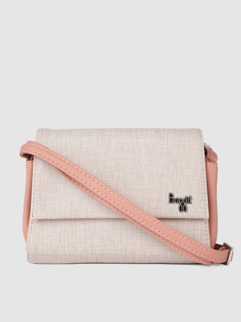 

Baggit Beige & Pink Textured JINGLE CHARLES Sling Bag