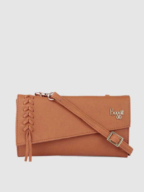 

Baggit Women Tan Brown Solid Two Fold Wallet