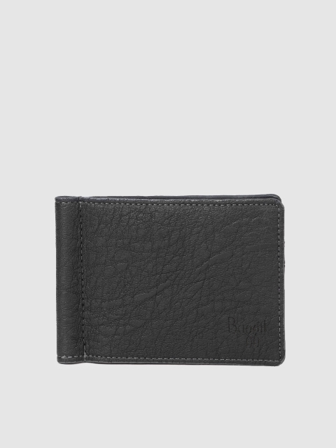 

Baggit Men Black Textured STREAM DEMI Two Fold Wallet