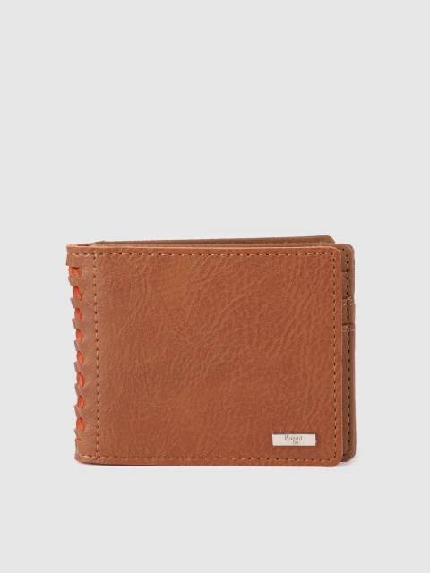 

Baggit Men Brown Solid Two Fold Wallet