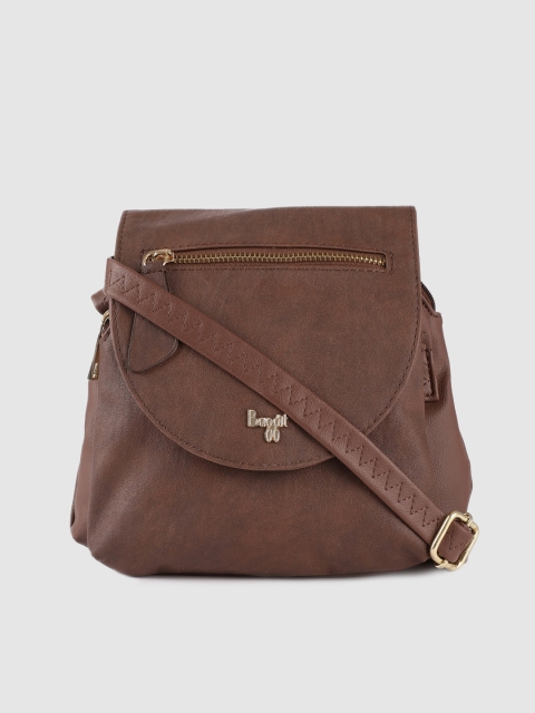 

Baggit Brown Solid Sling Bag