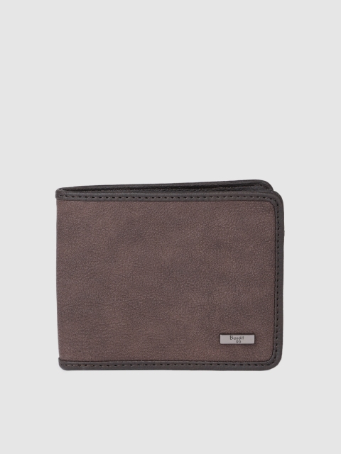 

Baggit Men Brown Solid Two Fold Wallet