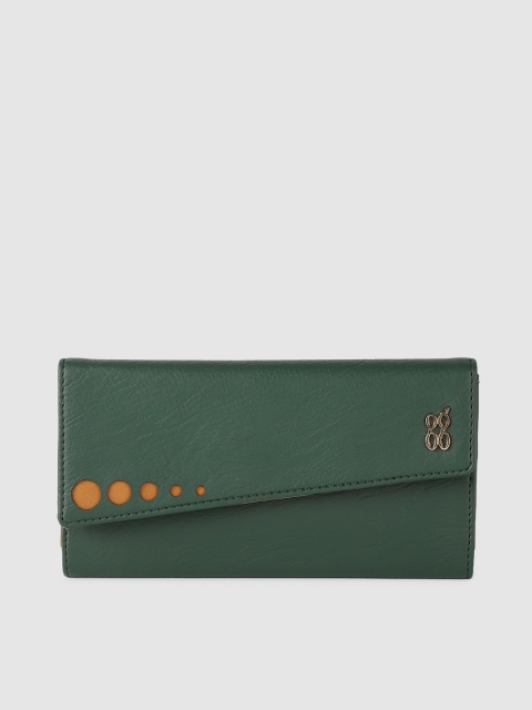 

Baggit Women Olive Green Solid Three Fold Wallet