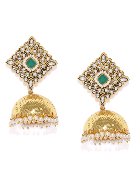 

Sukkhi Gold-Plated Dome Shaped Jhumkas