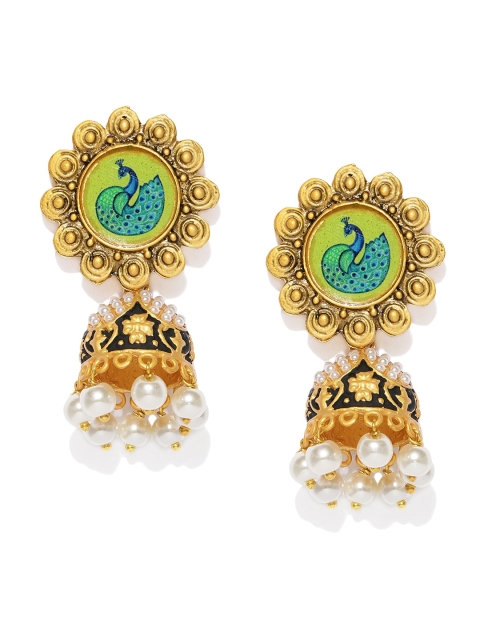 

Sukkhi Gold-Plated Dome Shaped Jhumkas