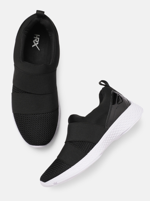 

HRX by Hrithik Roshan Women Black Slip-On Sneakers