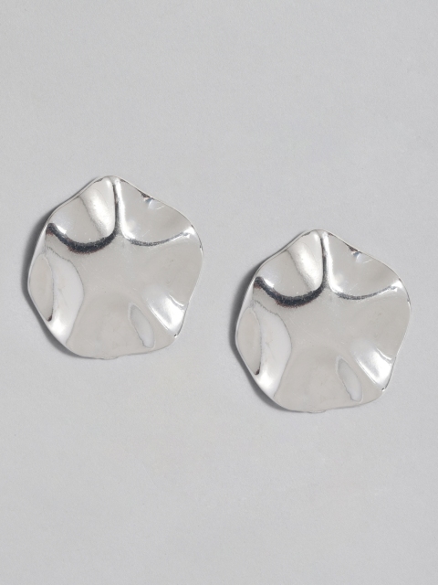 

justpeachy Silver-Plated Contemporary Studs