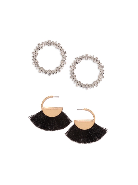

Bellofox Women Set of 2 Earrings, Silver