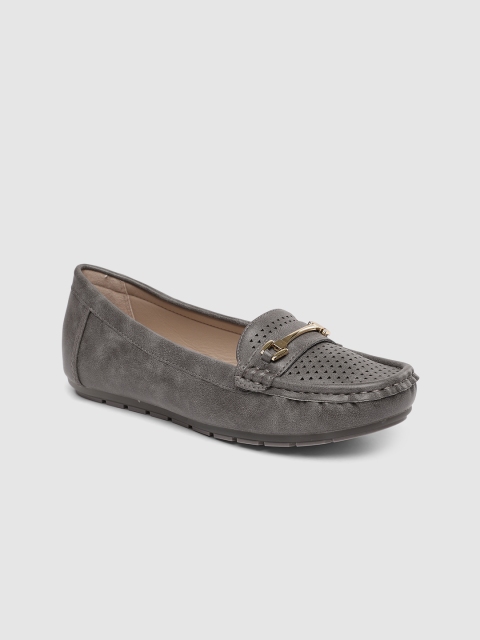 

CERIZ Women Grey Loafers