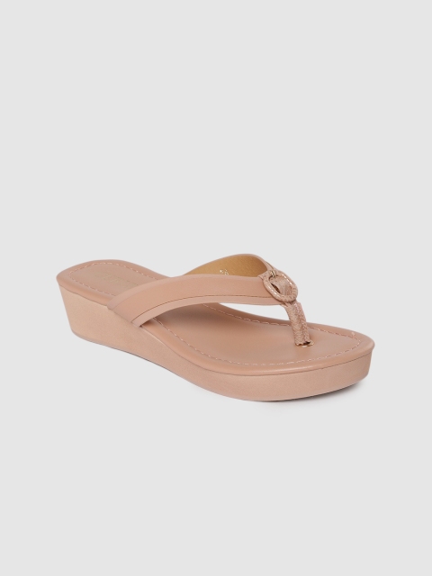 

CERIZ Women Pink Solid Sandals