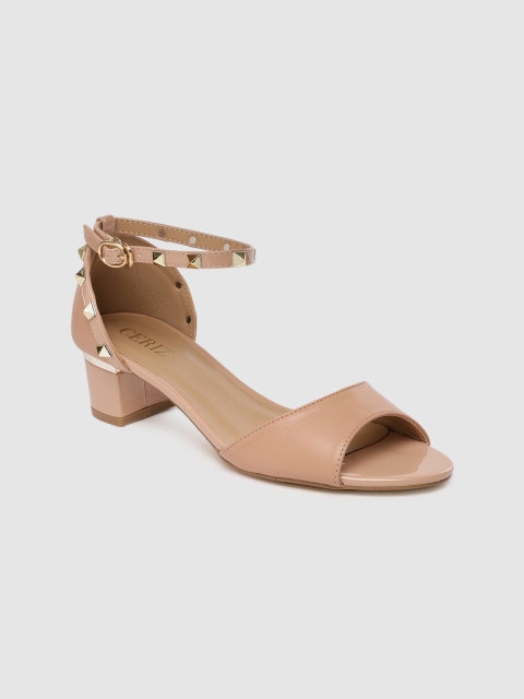 

CERIZ Women Nude-Coloured Solid Heels