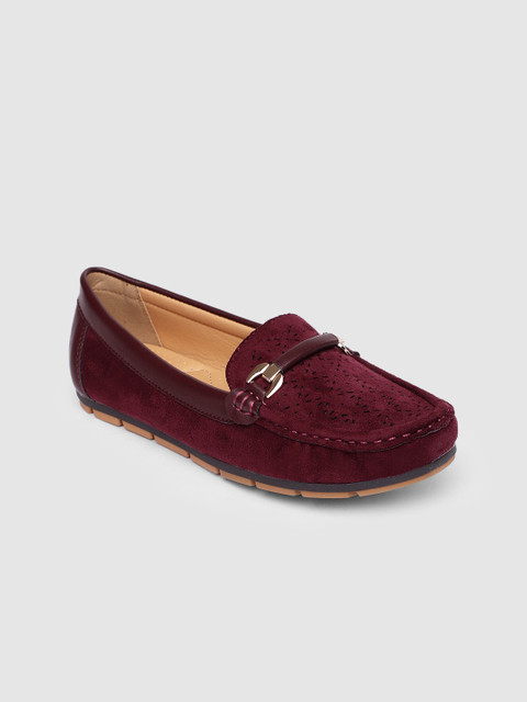 

CERIZ Women Burgundy Loafers