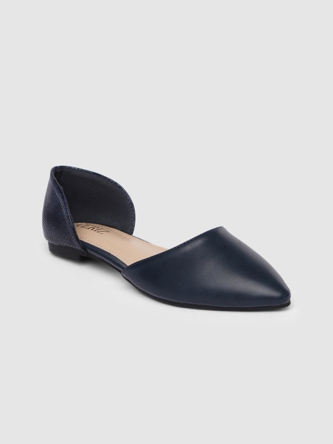

CERIZ Women Navy Blue Solid Ballerinas