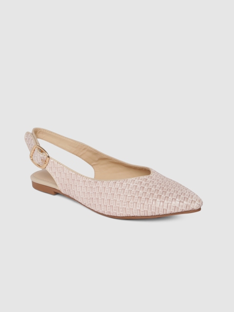 

CERIZ Women Beige Textured Flats