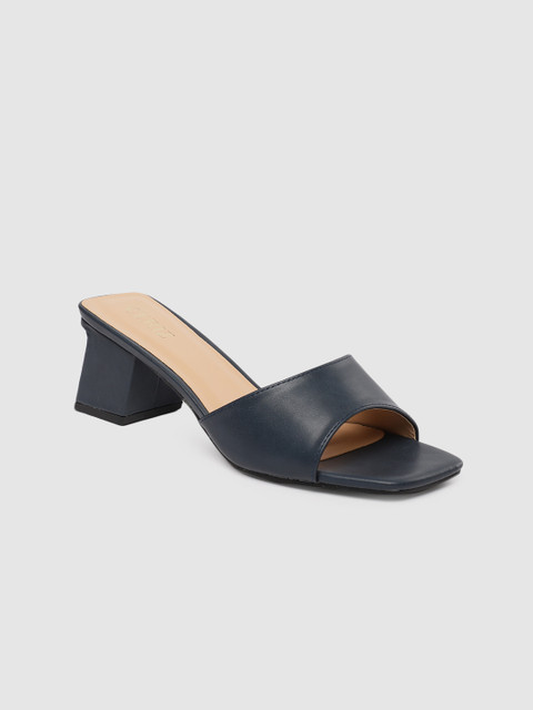 

CERIZ Women Navy Blue Solid Heels