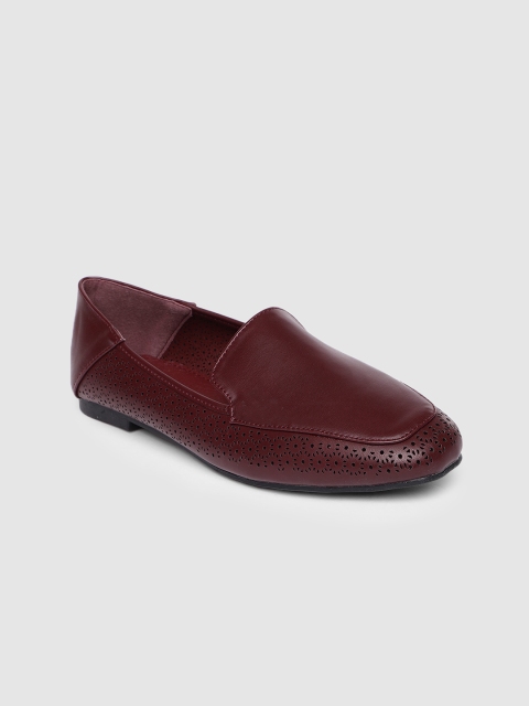 

CERIZ Women Burgundy Solid Ballerinas