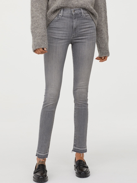 

H&M Women Grey Shaping Skinny High Jeans